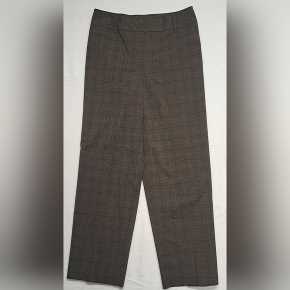 Dress Barn Pants - Dressbarn 8 Trousers Zipper Fly Button Closure Front Faux Pockets Smooth Back